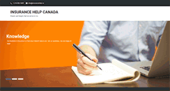 Desktop Screenshot of insurancehelp.ca