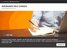 Tablet Screenshot of insurancehelp.ca